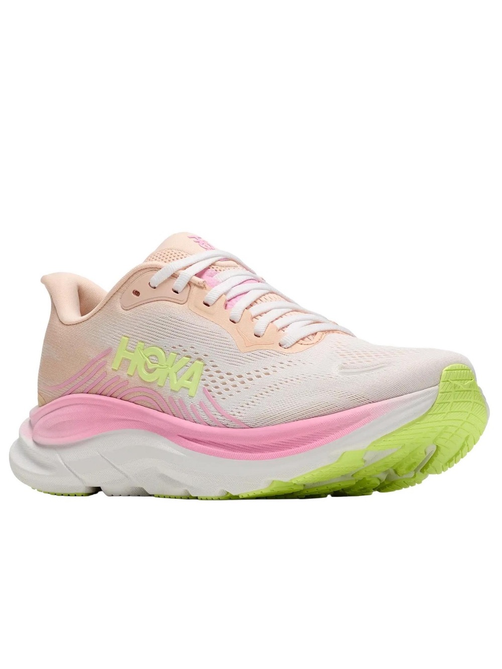 🍋‍🟩💖 HOKA CLIFTON 11 PINK LIME GLOW 🍋‍🟩💖 - Picture 2 of 4